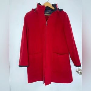 Pendleton 100% Wool Coat w/ Removable Hood